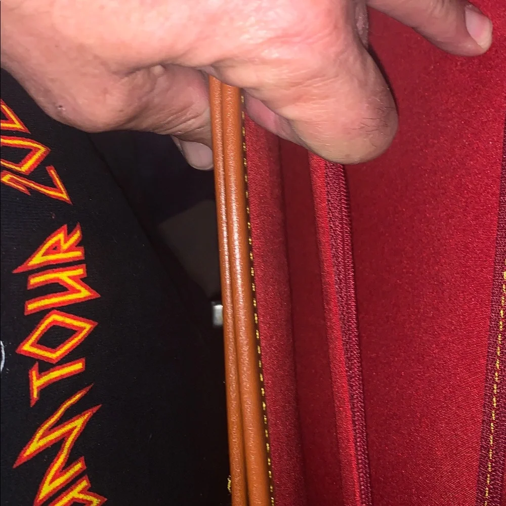 Dooney & Bourke Med/Soft Red Leather Briefcase